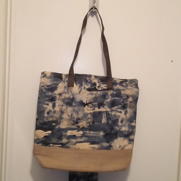 Hobo Multi Color Splatter Blue & White Paint Design Bag & Wallet - Picture 7 of 13